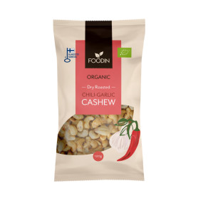 Nuci de caju coapte cu chili si usturoi, eco-bio, 120 g - Foodin