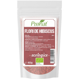 Flori de hibiscus maruntite, eco-bio, 40 g - Pronat