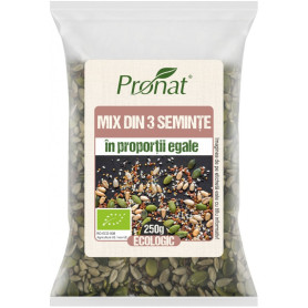 Mix eco-bio din 3 seminte, 250 g - Pronat