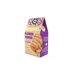 Biscuiti vegani Flower Power cu lavanda, fara zahar, 130 g - The Cookies