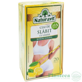 Ceai de Slabit cu Lamaie,  20 plicuri - Naturavit