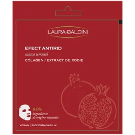 Masca tip Servetel Antirid cu Colagen si Extract de Rodie, 1 bucata - Natural Beauty