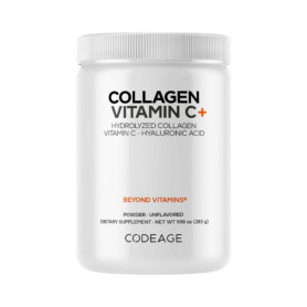 Codeage Collagen Vitamin C+ colagen hidrolizat cu vitamina C si acid hialuronic, 283 g - GNC