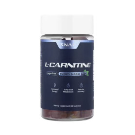 Snap Supplements L-carnitine Gummies With Blueberry Flavour, L-carnitina Jeleuri Cu Aroma De Afine, 60 Jeleuri - GNC