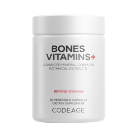 Codeage Bones Vitamins+, Formula avansata pentru sanatatea oaselor, 90 capsule - GNC