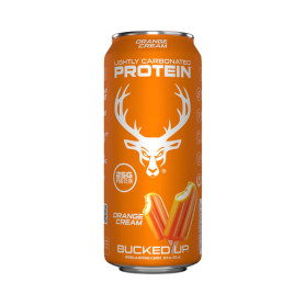 Bucked Up Lightly Carbonated Protein Rtd, Bautura Proteica Usor Carbogazoasa Cu Aroma De Portocala, 473 ml - GNC