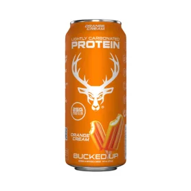 Bucked Up Lightly Carbonated Protein Rtd, Bautura Proteica Usor Carbogazoasa Cu Aroma De Portocala, 473 ml - GNC