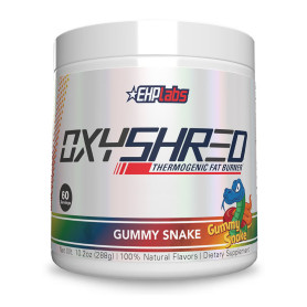 EHP Labs Oxyshred, Formula Termogenica pentru Energie si Arderea Grasimi cu CLA, Garcinia Cambogia, Aroma Gummy Worm, 300 g - GN