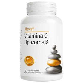 Vitamina C lipozomala,  pentru intarirea sistemului imunitar, 30 capsule vegetale - Alevia