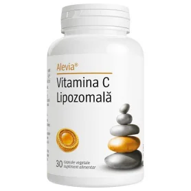 Vitamina C lipozomala,  pentru intarirea sistemului imunitar, 30 capsule vegetale - Alevia