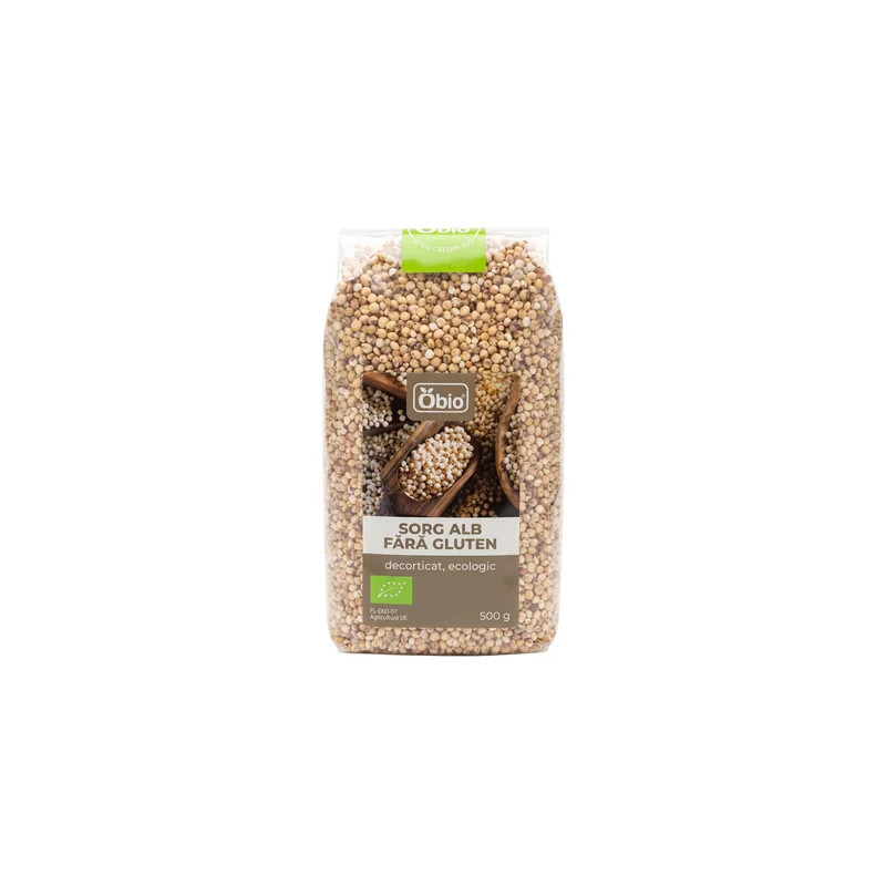 Sorg alb decorticat, eco-bio, 500 g - Obio