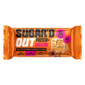 Baton proteic din ovaz cu aroma de brownie si caramel sarat, cu creatina, 68 g - Sugar'd Out