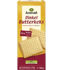 Biscuiti din grau spelta cu unt si vanilie bourbon, eco-bio si demeter, 150 g - Sommer
