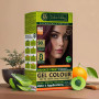 Vopsea henna gel fara amoniac Rosu Burgundy 3.60 kit complet - Indus Valley
