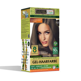Vopsea henna gel fara amoniac Blond Mediu 7.0 - Indus Valley