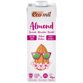 Bautura de migdale natur protein, fara zahar, eco-bio, 1000 ml - Ecomil