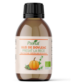Ulei de dovleac presat la rece din seminte crude, 100 ml - Pronat