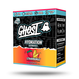 Ghost Hydration Sticks, Electroliti cu Aroma de Strawbango, 24 Plicuri - GNC