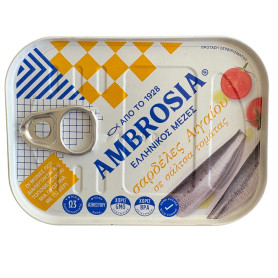 Sardine Ambrosia din Marea Egee in sos de rosii, 105 g - Ambrosia