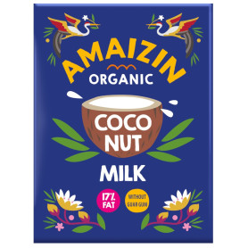 Lapte de cocos 17% grasime, eco-bio, 500 ml - Amaizin
