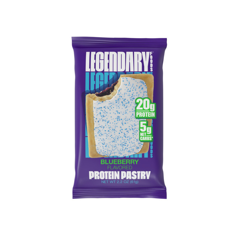 Legendary Foods Tasty Pastry Blueberry, Prajitura Proteica Cu Aroma De Afine, 61 g - GNC