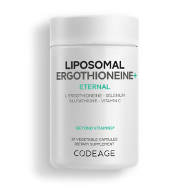 Codeage Liposomal Ergothioneine+, Formula Cu L-ergotioneina, Glutation, Vitamina C Si Seleniu, 30 capsule vegetale - Gnc
