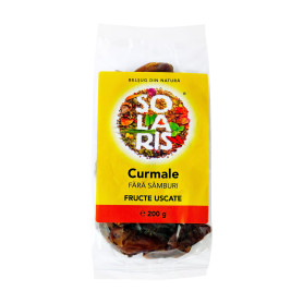 Curmale uscate fara samburi, 200 g - Solaris