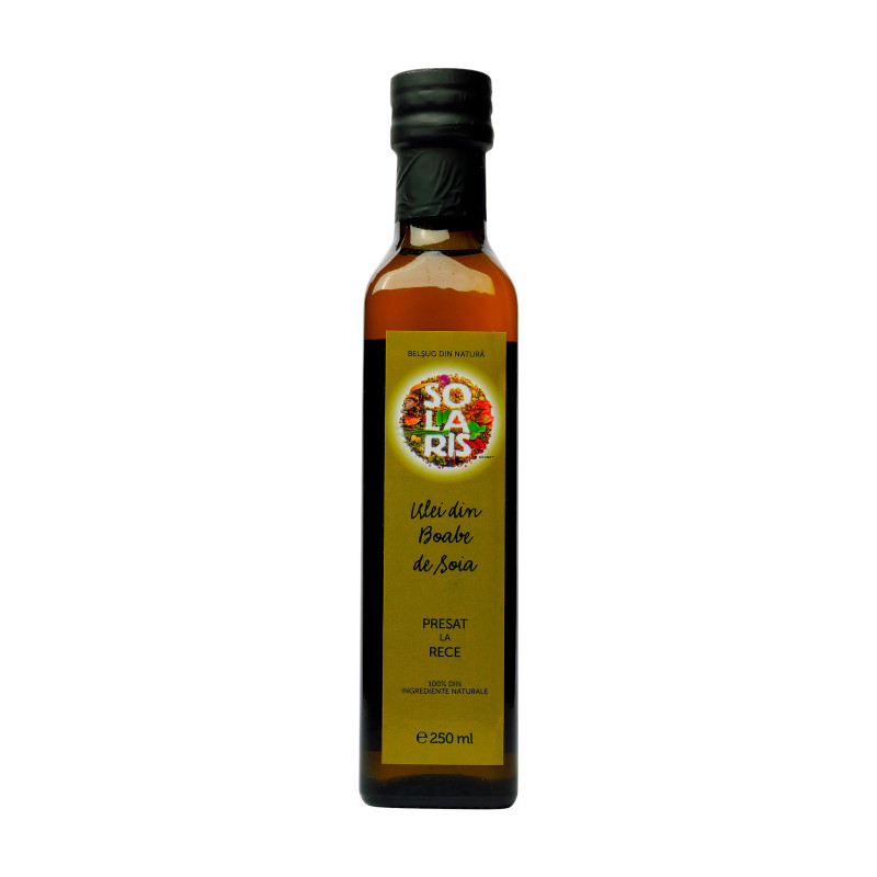 Ulei din boabe de soia presat la rece, 250 ml - Solaris