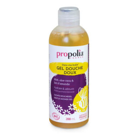 Gel de dus delicat cu miere, aloe vera si migdale, eco-bio, 200 ml - Propolia