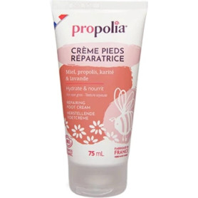 Crema reparatoare pentru picioare cu miere, propolis, unt de shea si lavanda, eco-bio, 75 ml - Propolia
