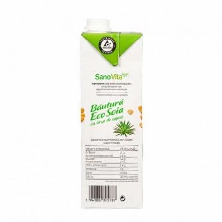 Lapte de soia simpla 1L - SANOVITA