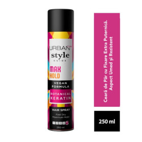 Spray cu protectie termica pentru par, Natural Flex fixare medie, 200 ml - Urban Care