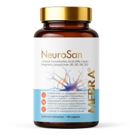 NeuroSan cu Uridina si Acid Alfa-Lipoic, pentru sanatatea sistemului nervos, 90 capsule - Mebra