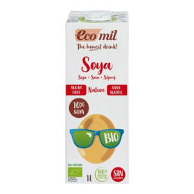 Bautura de soia, fara zahar, eco-bio, 1000 ml, Ecomil