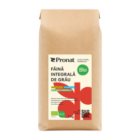 Faina integrala de grau, eco - bio, 3000 g - Pronat