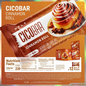 Htlt Cico Bar Cinnamon Roll, Baton Proteic Cu Aroma De Rulou Cu Scortisoara, 68 g - GNC