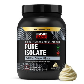 AMP Pure Isolate, Proteina izolata din zer cu aroma de biscuiti cu crema, 682 g - GNC