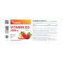 Vitamina D3 cu aroma de capsuni, 2000 UI, 210 comprimate masticabile - Vitaking