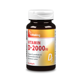 Vitamina D3, 2000 UI, 90 capsule - Vitaking