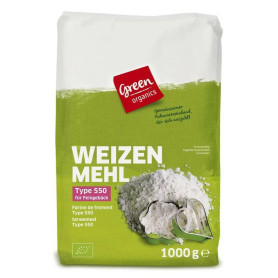 Faina de grau tip 550, eco-bio, 1000 g - Green Organics