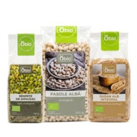 Pachet Satietate si Echilibru - Trio seminte si leguminoase, eco-bio - Obio
