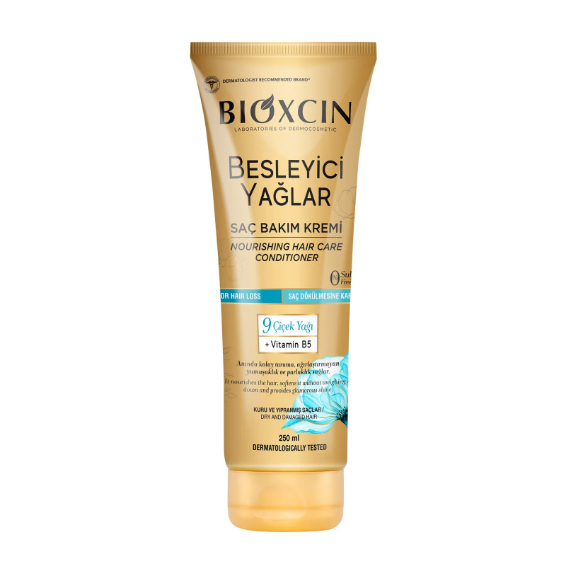 Balsam hranitor pentru parul uscat si deteriorat cu Keratina si ulei de Argan, 250 ml - BIOXCIN