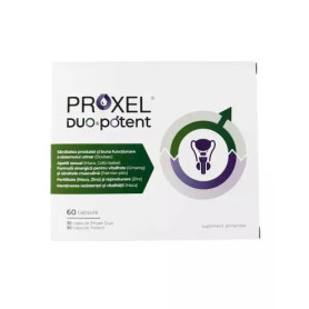 Proxel Duo Potent,pentru sanatatea prostatei si fertilitate,  60 capsule - Naturpharma