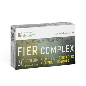 Fier Complex, pentru combaterea oboselii, 30 capsule - Remedia