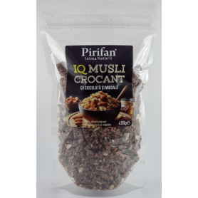 Musli IQ Crocant cu Ciocolata si Migdale, 400 g - Pirifan