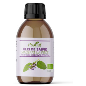 Ulei de salvie macerat la rece, eco-bio, 100ml - Pronat