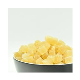Ananas confiat cuburi, 100 g - ALL FOR NATURE