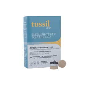 Tussil, tuse seaca si iritatii ale gatului, cu aroma de menta, 400 mg, 20 tablete - Naturando