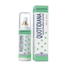 Deodorant spray Quotidiana Sensitive, eficient impotriva mirosurilor neplacute, 100 ml - Naturando