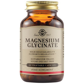 Magnesium Glycinate, relaxare si suport pentru sistemul nervos, 120 mg, 60 capsule vegetale - Solgar